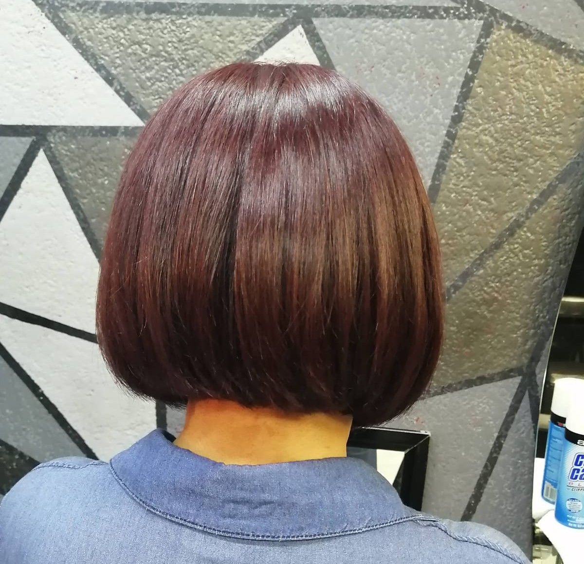 Advanced hair treatment showing bioplasty and botox hair therapy application for hair reconstruction and smoothing in a professional setting